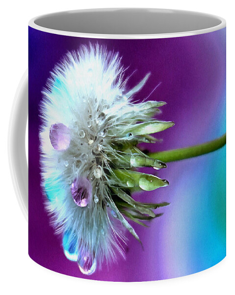 Dandelion Coffee Mug featuring the photograph Psychedelic Daydream by Krissy Katsimbras