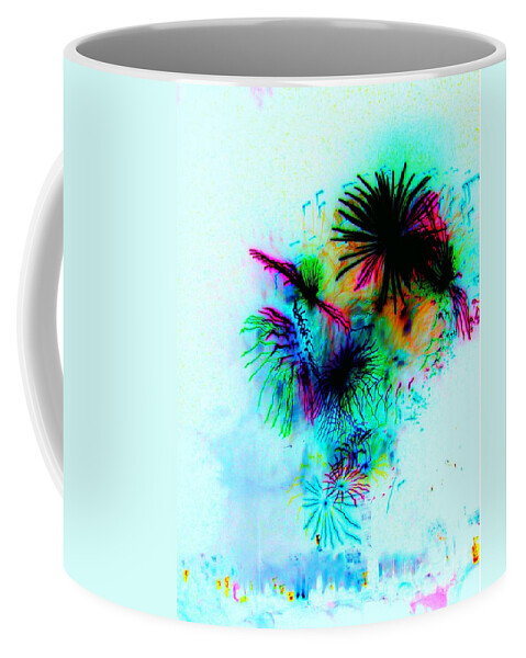 Fireworks Coffee Mug featuring the photograph Psycho Excitement by Julie Lueders 