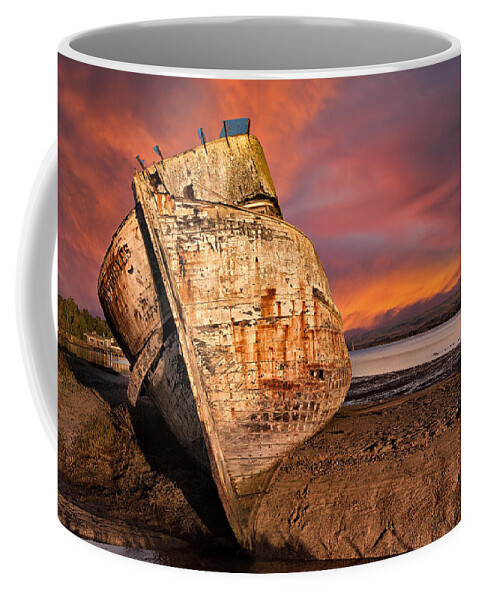 Fishing Boat Coffee Mug featuring the photograph Pt. Reyes Moored by Kathleen Bishop