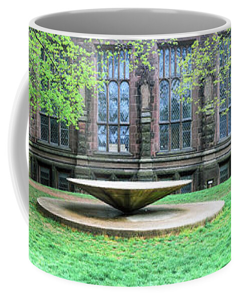 Princeton University Coffee Mug featuring the photograph Public Table Sculpture by Dave Mills
