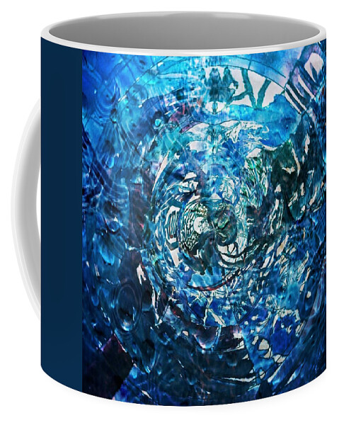 Water Coffee Mug featuring the digital art Puddle by Angela Weddle