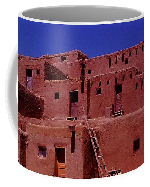 New Mexico Coffee Mug featuring the photograph Pueblo Living by Christopher James