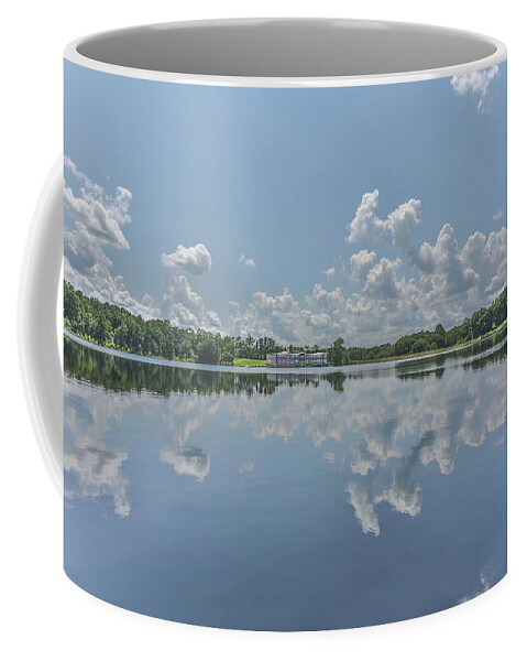 Reflection Coffee Mug featuring the photograph Puffy Reflections by Jimmy McDonald
