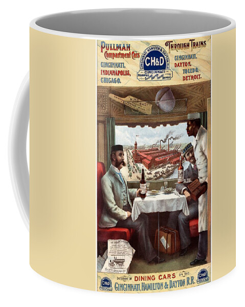Pullman Compartment Cars and Trains - Vintage Travel Poster Coffee Mug by  Studio Grafiikka - Pixels