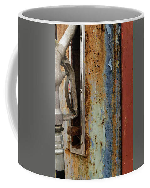 Gas Pump Coffee Mug featuring the photograph Pumped by Holly Ross