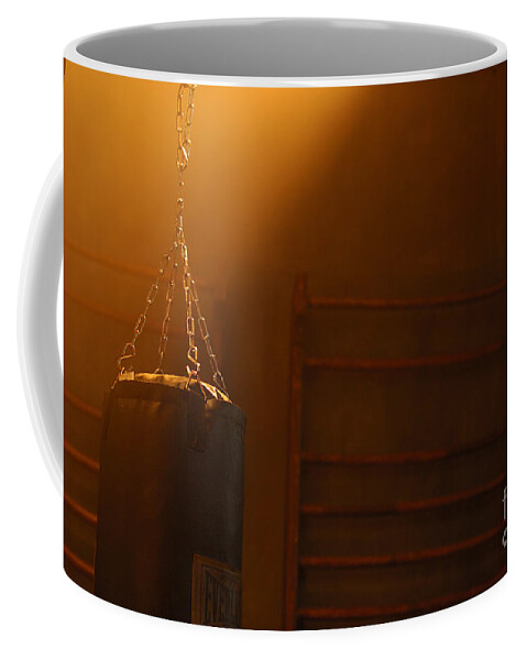 Punching Bag Coffee Mug featuring the photograph Punching Bag in the Light by Micah May