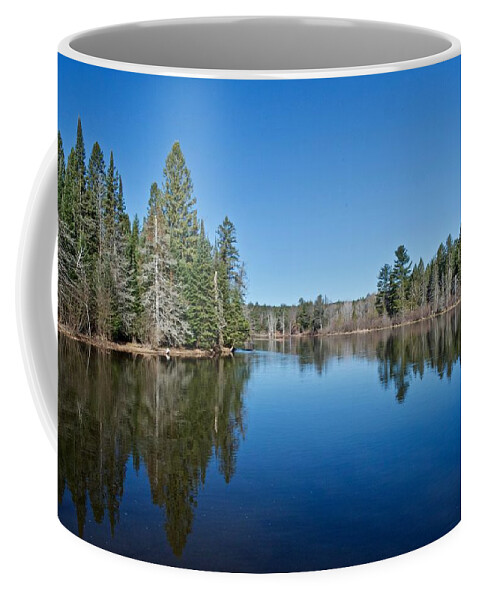 Ausable Coffee Mug featuring the photograph Pure Blue Waters 1772 by Michael Peychich