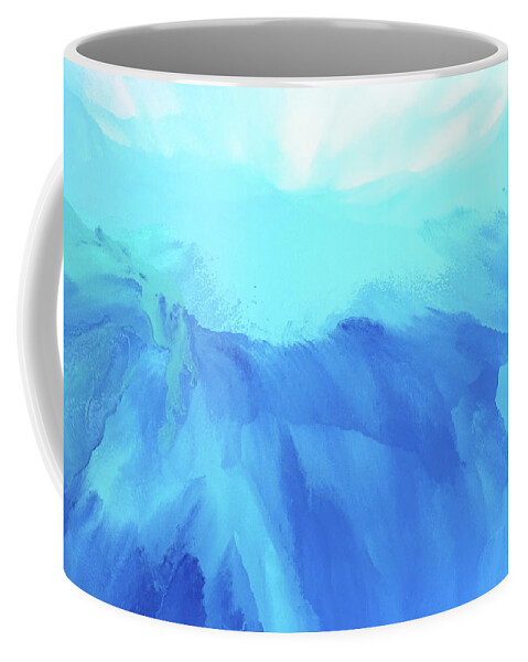 Flowing Coffee Mug featuring the painting Purely Refreshing by Linda Bailey