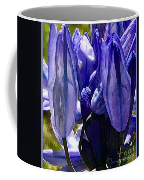 Purple Coffee Mug featuring the photograph Purple Blossoms by Jennifer Lake