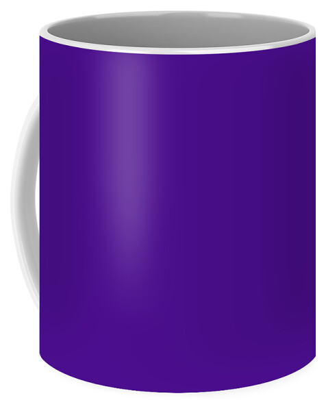 Solid Colors Coffee Mug featuring the digital art Purple Blue Solid Color by Garaga Designs