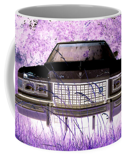 Car Coffee Mug featuring the photograph Purple Cadillac by Julie Niemela