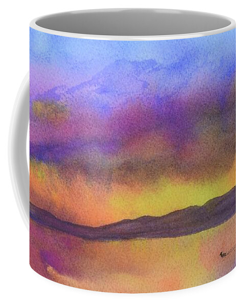  Barrieloustark Coffee Mug featuring the painting Purple Haze by Barrie Stark