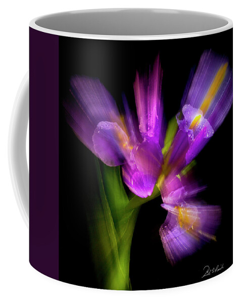 Iris Coffee Mug featuring the photograph Purple Iris by Frederic A Reinecke