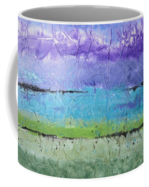Mountains Coffee Mug featuring the painting Purple Mountain's Majesty by Deborah Ronglien