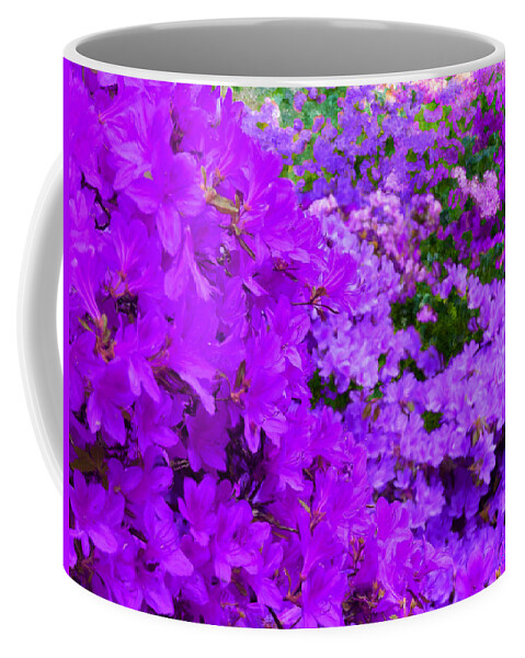 Bruce Coffee Mug featuring the painting Purple Pleasure by Bruce Nutting