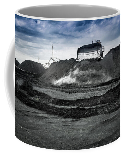 Pushing Coffee Mug featuring the photograph Pushing Coal by M G Whittingham