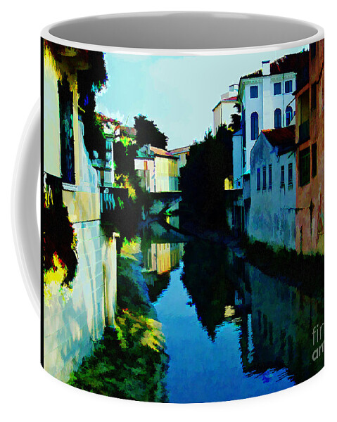 Architecture Coffee Mug featuring the photograph Quaint on the Canal by Roberta Byram