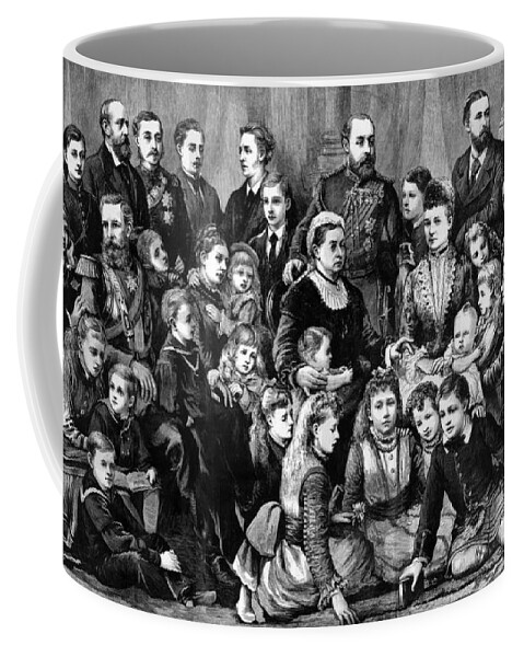 Government Coffee Mug featuring the photograph Queen Victoria With Members Of Royal by Science Source