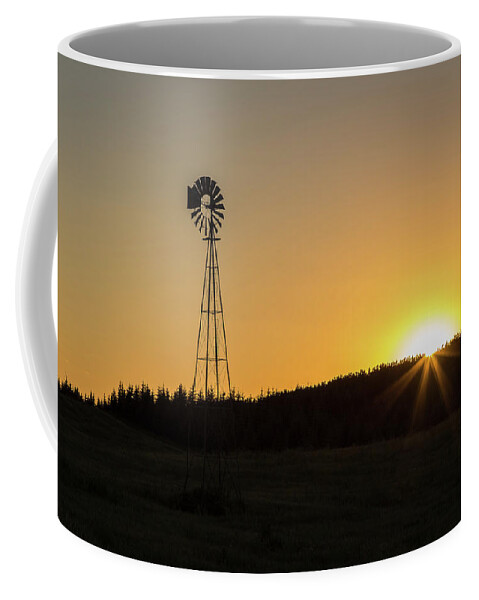 Windmill Coffee Mug featuring the photograph Quiet Country by Penny Meyers