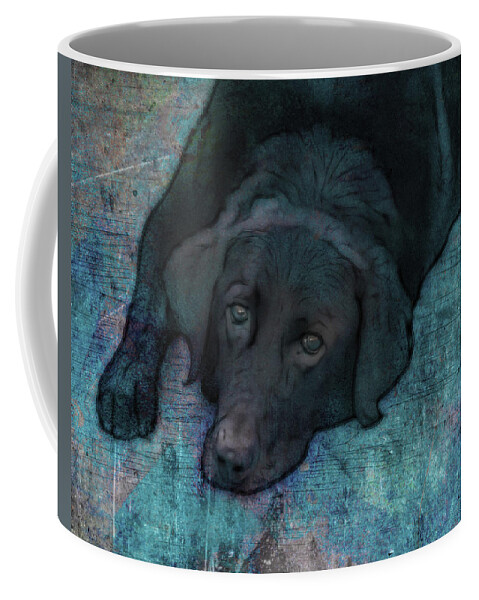 Dog Coffee Mug featuring the photograph Quiet Time by Ann Powell