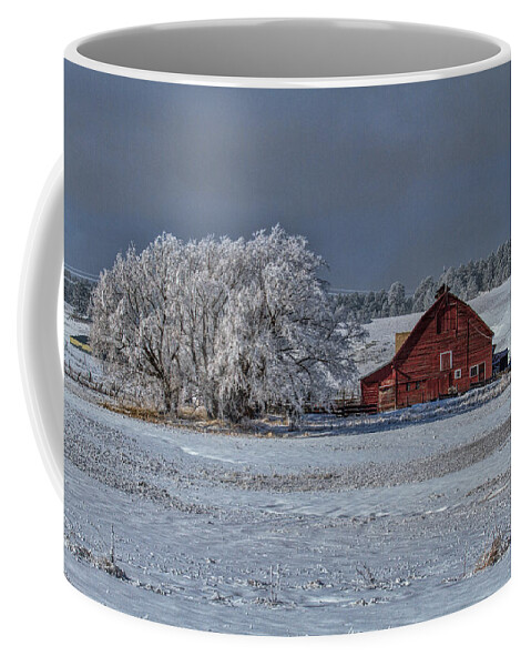 Winter Coffee Mug featuring the photograph Quiet Time at the Ranch by Alana Thrower