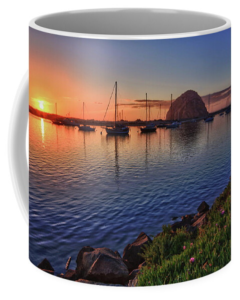 Morro Bay Coffee Mug featuring the photograph Quite Sunset by Beth Sargent