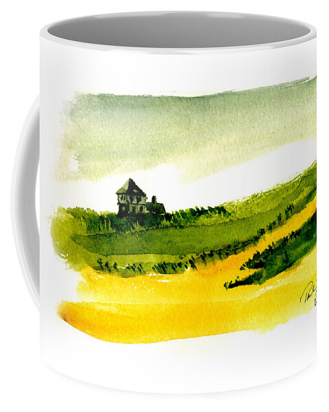 Race Point Coffee Mug featuring the painting Race Point Provincetown by Paul Gaj
