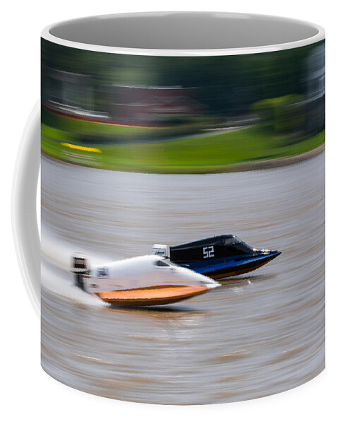 Racing Coffee Mug featuring the photograph Racing On The Ohio by Holden The Moment