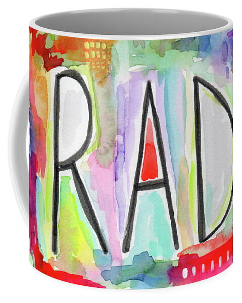 Rad Coffee Mug featuring the painting Rad- Art by Linda Woods by Linda Woods