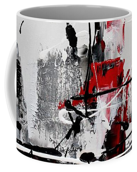 White Coffee Mug featuring the painting Radiance 3 by Preethi Mathialagan