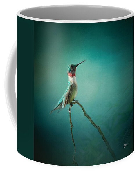 Hummingbird Coffee Mug featuring the photograph Radiant Jewel by TK Goforth