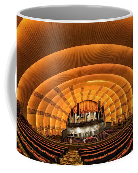 Radio City Music Hall Theatre Coffee Mug featuring the photograph Radio City Music Hall by Susan Candelario
