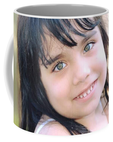 Baby Coffee Mug featuring the photograph Raheema, big sister by Khalid Saeed