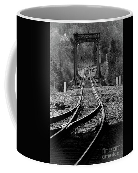 Rails Coffee Mug featuring the photograph Rails by Douglas Stucky
