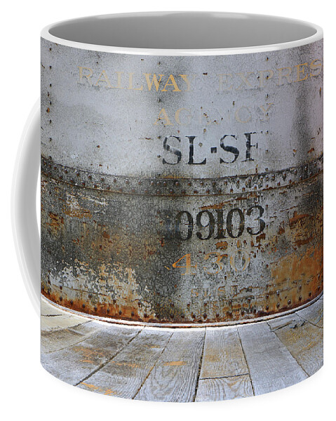 Rail Coffee Mug featuring the photograph Railway Express Agency by Christopher McKenzie