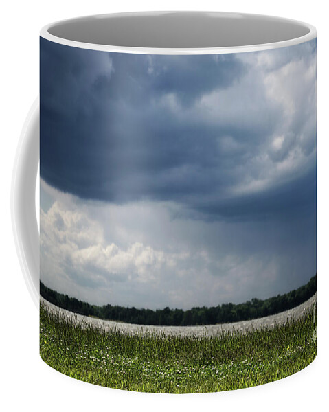 Rend Lake Coffee Mug featuring the photograph Rain Cloud by Andrea Silies