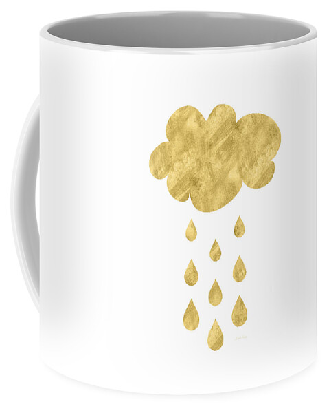 Rain Coffee Mug featuring the mixed media Rain Cloud- Art by Linda Woods by Linda Woods