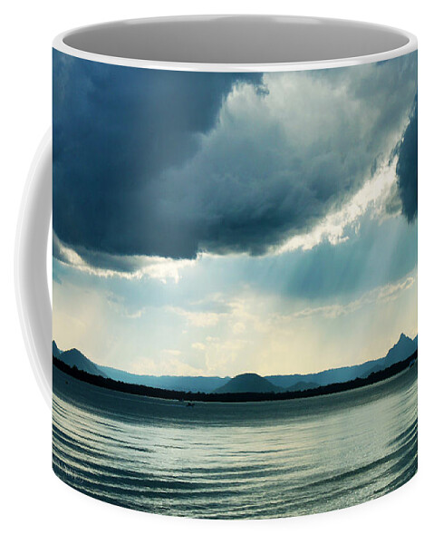 Susan Vineyard Coffee Mug featuring the photograph Rain on the Glass Mountains by Susan Vineyard