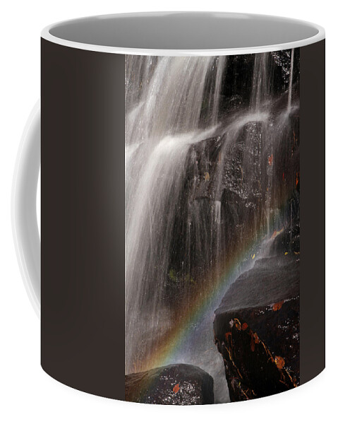 Chapman Falls Coffee Mug featuring the photograph Rainbow and Chapman Falls by Juergen Roth