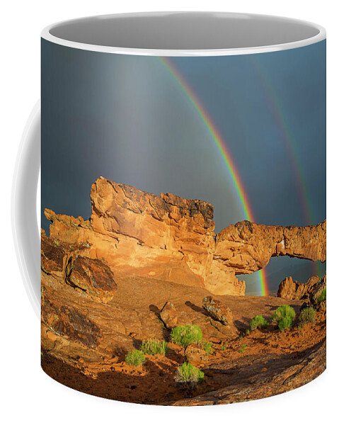 Sky Coffee Mug featuring the photograph Rainbow Arch by Ralf Rohner