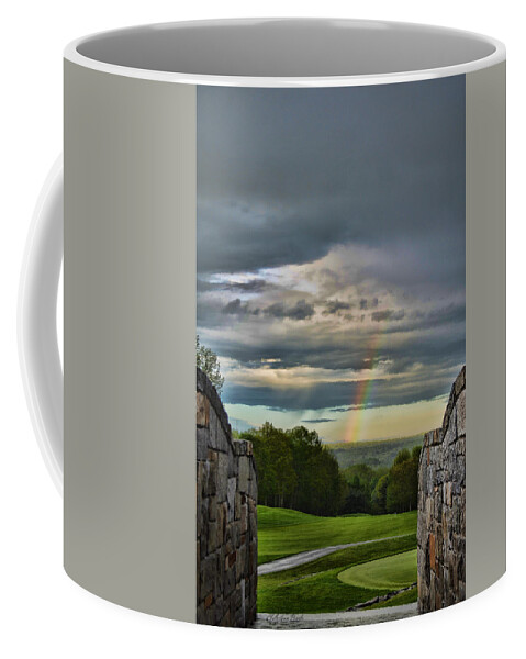Rainbow Coffee Mug featuring the photograph Rainbow Bridge by ChelleAnne Paradis