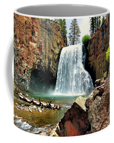 California Coffee Mug featuring the photograph Rainbow Falls 15 by Joe Lach