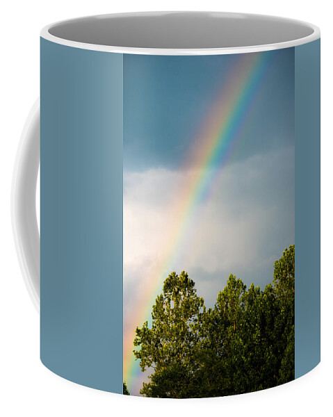 Rainbow Coffee Mug featuring the photograph Rainbow by Holden The Moment