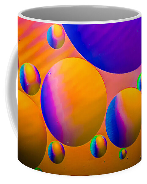 Water Coffee Mug featuring the photograph Rainbow Moons Abstract by Bruce Pritchett