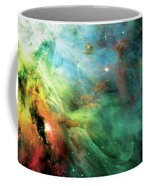 Nebula Coffee Mug featuring the photograph Rainbow Orion Nebula by Jennifer Rondinelli Reilly - Fine Art Photography