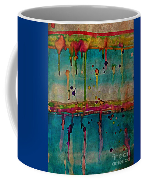 Rainy Day Coffee Mug featuring the painting Rainy Day by Diamante Lavendar