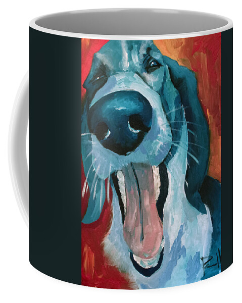 Dog Coffee Mug featuring the painting Ralph by Sean Parnell
