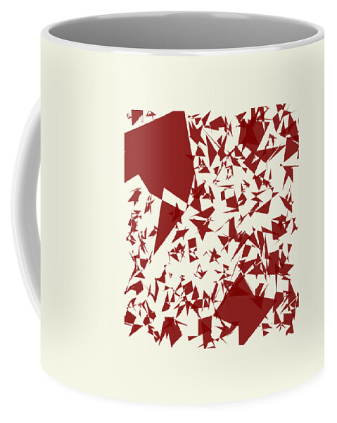 Abstract Coffee Mug featuring the digital art Random Shreds by Keshava Shukla