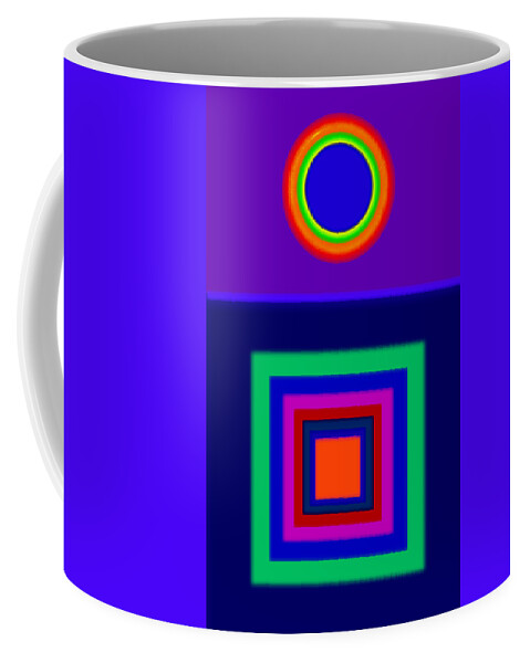 Classical Coffee Mug featuring the painting Rapsody in Blue by Charles Stuart