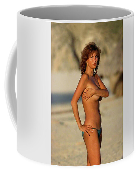 Raquel Welch Coffee Mug featuring the photograph Raquel Welch by Movie Poster Prints